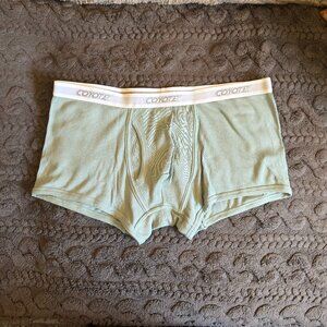 Coyote. Men's Cotton Rib Trunk. Size: Medium. Color: Grey Sage. LIKE NEW.